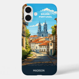 Individuelle Name Braga Portugal iPhone 16 Plus Hülle