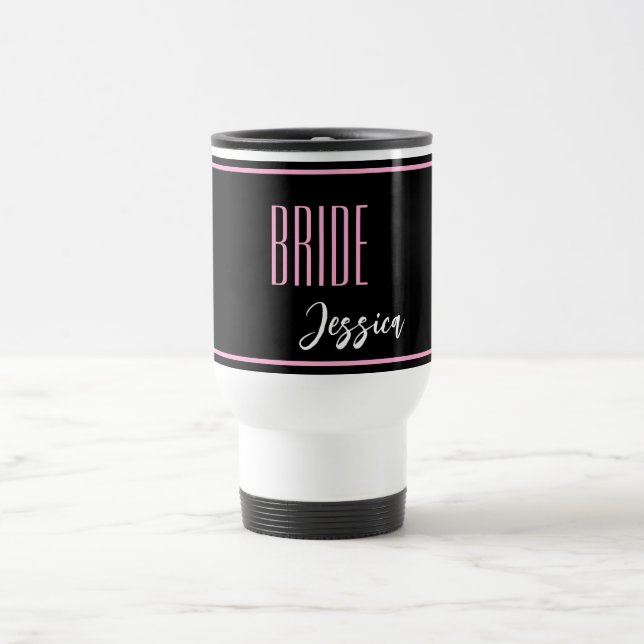 Individuelle Name Bride Travel Mug Reisebecher (Mittel)
