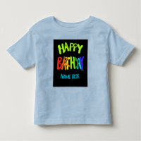 Individuelle Name Bright und Happy Birthday