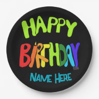 Individuelle Name Bright und Happy Birthday