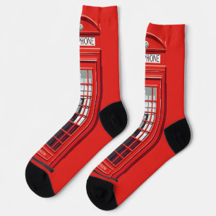 Individuelle Name British Phone Booth Socken