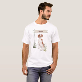 Individuelle Name Brittany Haustier Hund T-Shirt