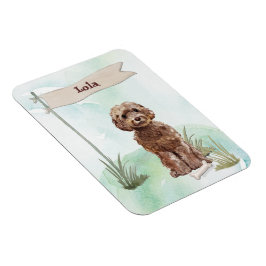 Individuelle Name Brown Cockapoo Haustier Hund Magnet