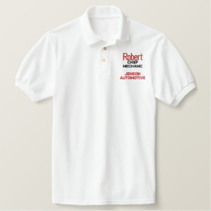 Individuelle Name Business besticktes Polo