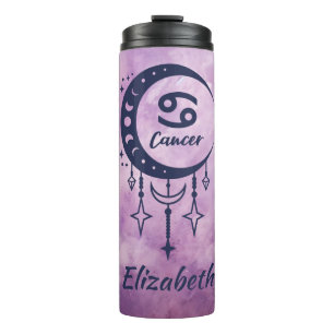 Individuelle Name Cancer Zodiac-Zeichen Thermosbecher
