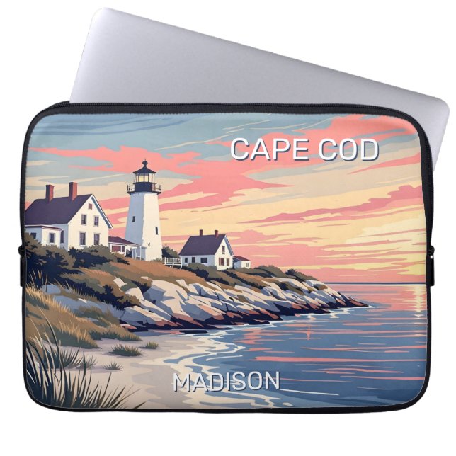 Individuelle Name Cape Cod Massachusetts Laptopschutzhülle (Vorderseite)