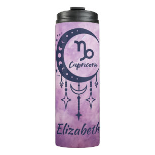 Individuelle Name Capricorn Zodiac-Zeichen Thermosbecher