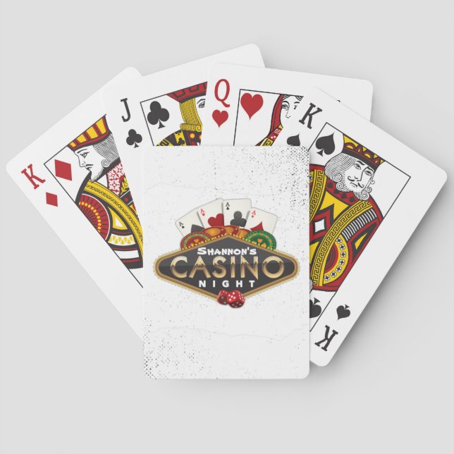 Individuelle Name Casino Spielkarten (Rückseite)