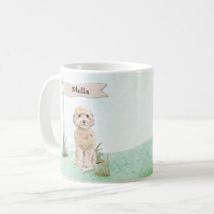 Individuelle Name Champagne Cockapoo Hund Kaffeetasse