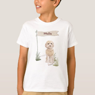 Individuelle Name Champagne Cockapoo Hund T-Shirt