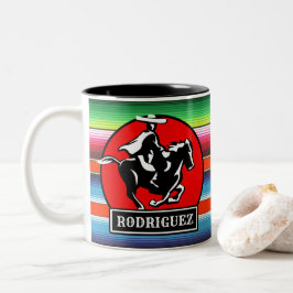 Individuelle Name Charro Horse Spanisch Mexikanisc Zweifarbige Tasse