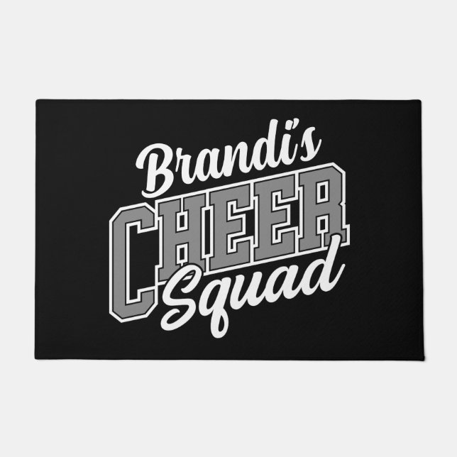 Individuelle Name Cheerleader School Varsity Cheer Fußmatte (Vorderseite)
