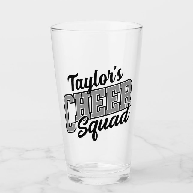 Individuelle Name Cheerleader School Varsity Cheer Glas (Vorderseite)