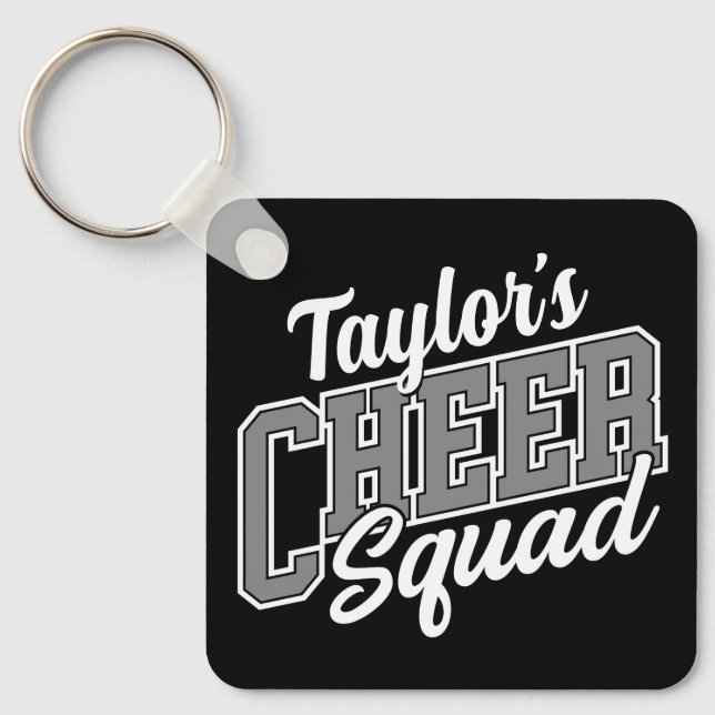 Individuelle Name Cheerleader School Varsity Cheer Schlüsselanhänger (Vorderseite)