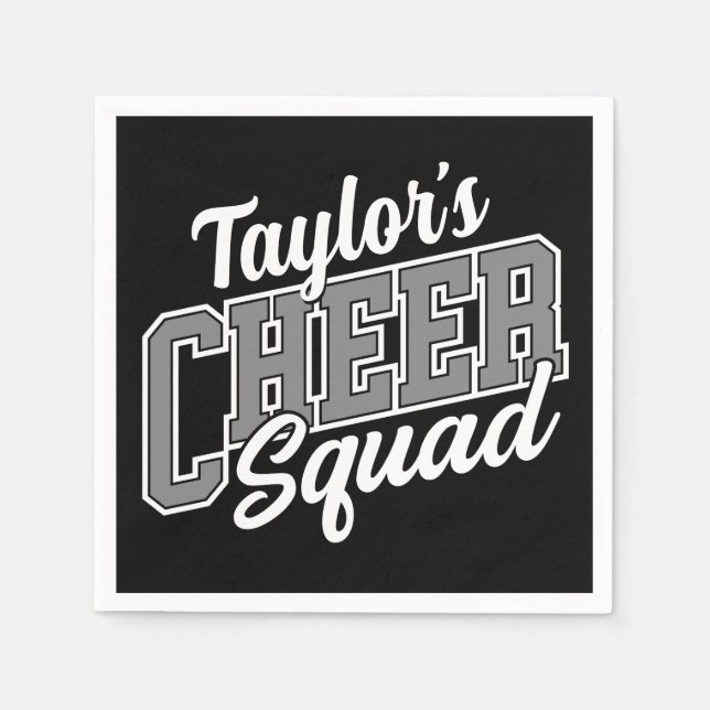 Individuelle Name Cheerleader School Varsity Cheer Serviette (Vorderseite)