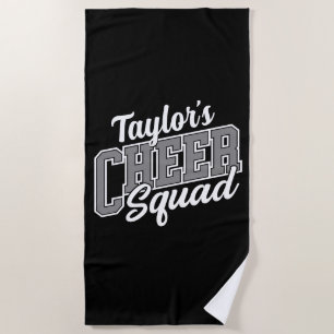 Individuelle Name Cheerleader School Varsity Cheer Strandtuch