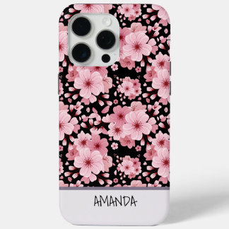 Individuelle Name Cherry Blossom rosa Blumenmuster Case-Mate iPhone Hülle
