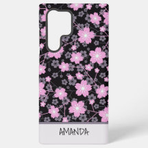 Individuelle Name Cherry Blossom rosa Blumenmuster