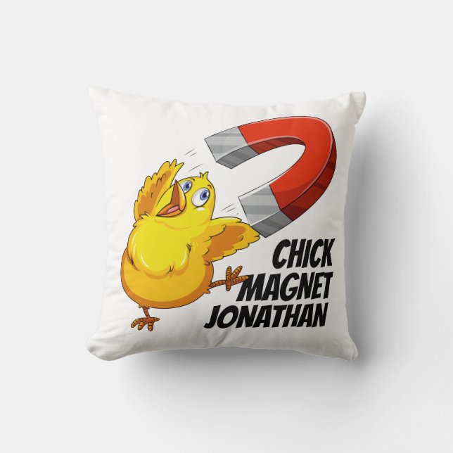 Individuelle Name Chick Magnet Kopfkissen Kissen (Vorderseite)