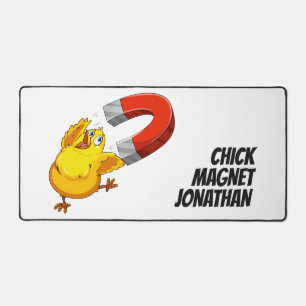 Individuelle Name Chick Magnet Schreibtischunterlage