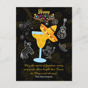 Individuelle Name Cinco de Mayo Fiesta Postkarte