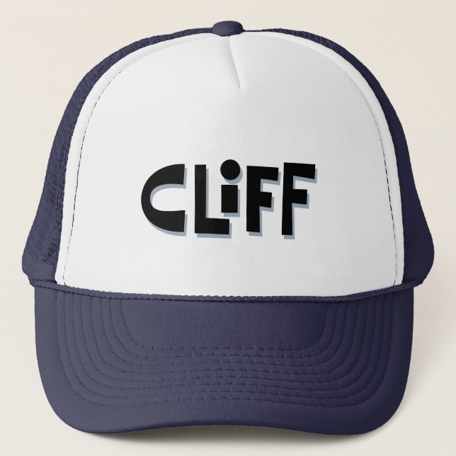 Individuelle Name "CLIFF" Truckerkappe (Vorderseite)