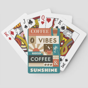 Individuelle Name-Coffee-Quotes Spielkarten
