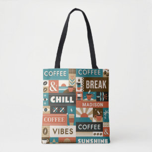 Individuelle Name-Coffee-Quotes Tasche