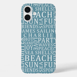 Individuelle Name & Color Beach Typografie Hüllen