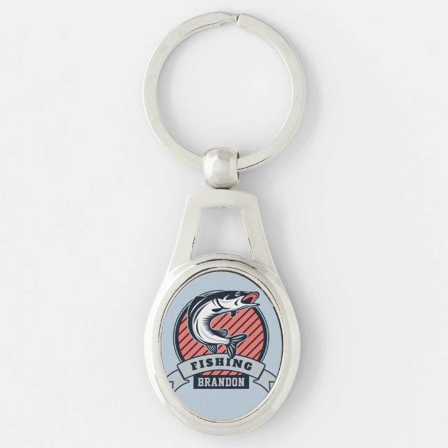 Individuelle Name & Color Fisher Schlüsselanhänger (Vorderseite)