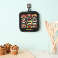 Individuelle Name & Color Tiki Totems