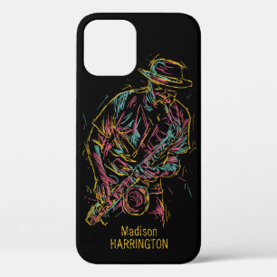 Individuelle Name Colorful Jazz Player - Telefonfä Case-Mate iPhone Hülle