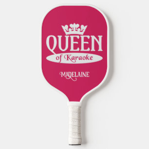 Individuelle Name & Colour Queen von Karaoke Pickleball Schläger