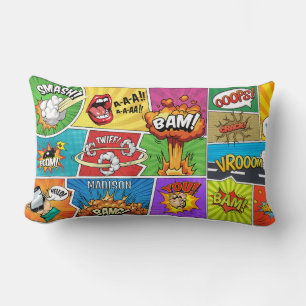 Individuelle Name Comic Lendenkissen