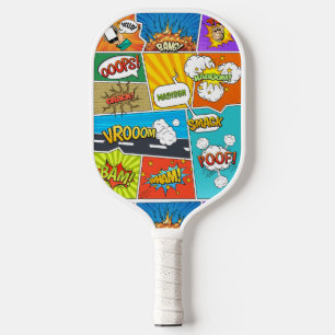 Individuelle Name Comic Pickleball Schläger