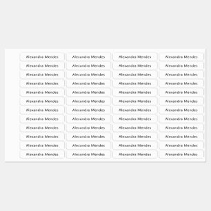 Individuelle Name Company Name Fabric Closing Busi Etiketten