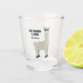 Individuelle Name Cool Llama-Schaufenster Schnapsglas
