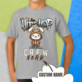 Individuelle Name Cool Ostern Angesagt-Hop-Crew Ka T-Shirt