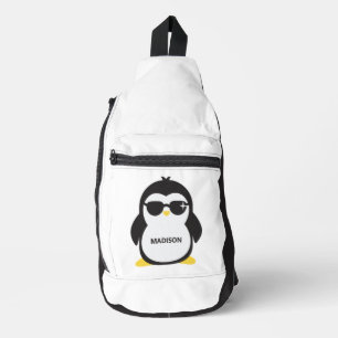 Individuelle Name cool Pinguin Crossbody Bag