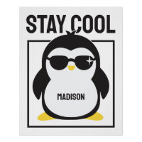 Individuelle Name cool Pinguin
