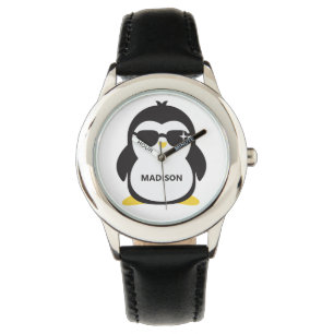 Individuelle Name coole Pinguinuhren Armbanduhr