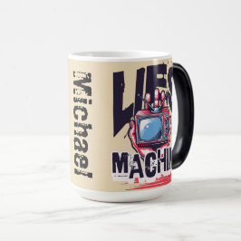 Individuelle Name Coole Retro-Kunstwerke Grafik-Fe Verwandlungstasse