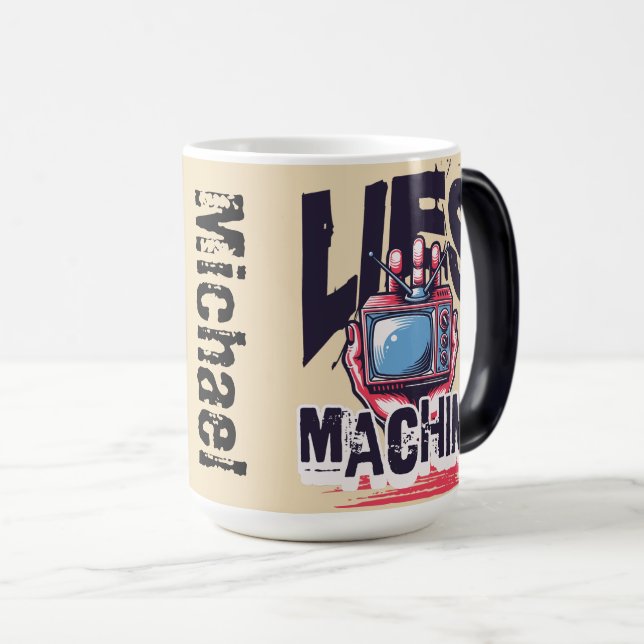 Individuelle Name Coole Retro-Kunstwerke Grafik-Fe Verwandlungstasse (VorderseiteRechts)