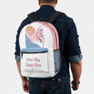 Individuelle Name Costa Rica Motto Pura Vida Bedruckter Rucksack