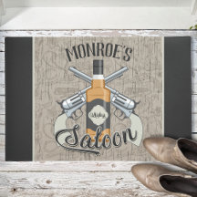Individuelle Name Cowboy Revolver Gun Whiskey Salo