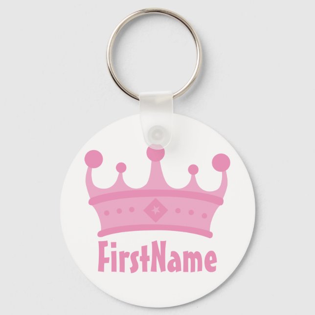 Individuelle Name Crown Schlüsselanhänger (Vorderseite)