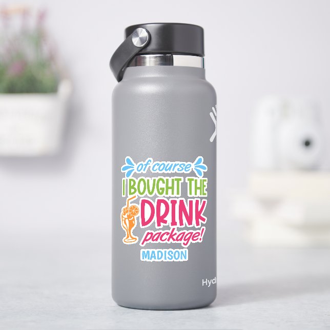 Individuelle Name Cruise Aufkleber (HydroFlask)