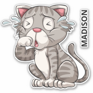 Individuelle Name Cruise Cat Aufkleber