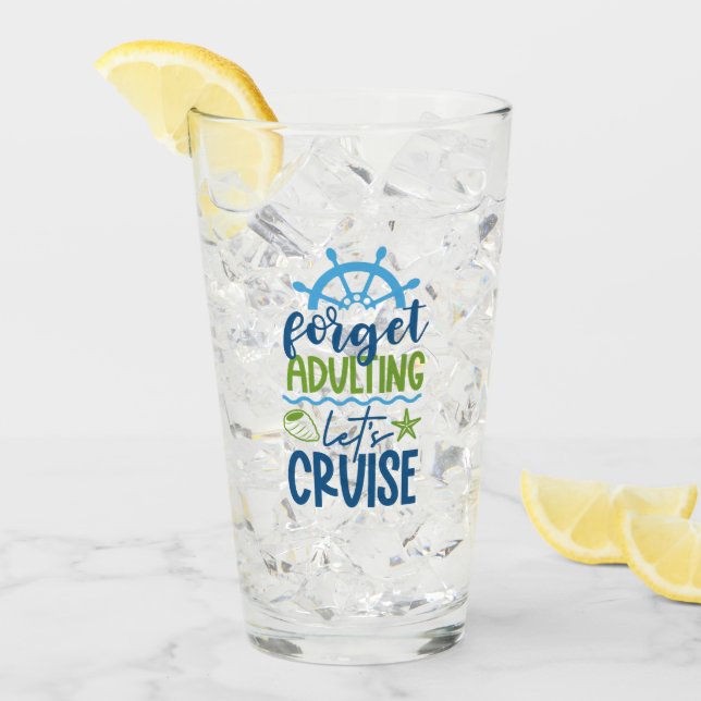 Individuelle Name Cruise Glas (Vorderseite Ice)