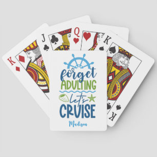 Individuelle Name Cruise Spielkarten